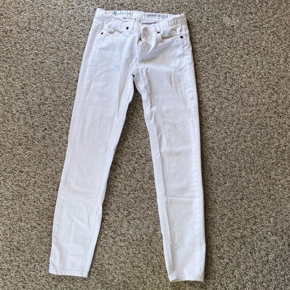 Madewell White Skinny Skinny
